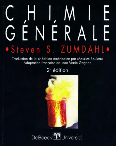 Chimie generale (2eme edition francaise)