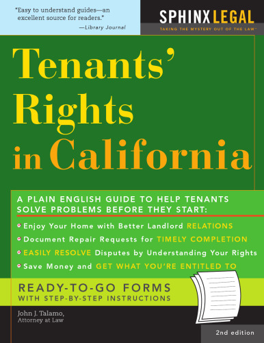 Tenants' Rights in California, 2E (Legal Survival Guides)