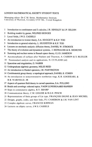 Undergraduate Algebraic Geometry