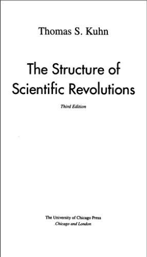 The structure of scientific revolutions