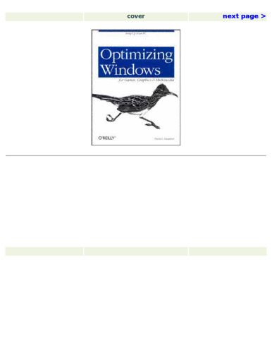 Optimizing Windows for Games, Graphics and Multimedia