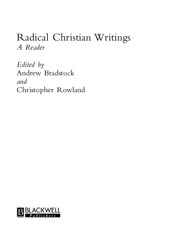 Radical Christian Writings: A Reader