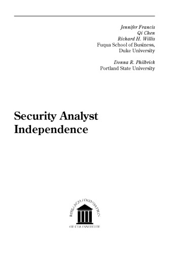 Security Analyst Independence