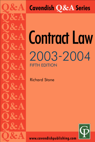 Contract Law Q&A 2003-2004 (Q & a Series)