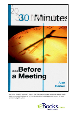 30 Minutes Before a Meeting (30 Minutes Series)