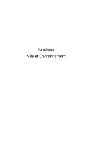 Kinshasa : Ville et Environnement