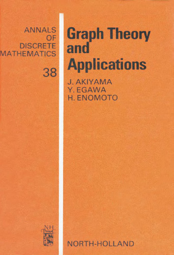 Graph Theory and Applications, Proceedings of the First Japan Conference on Graph Theory and Applications