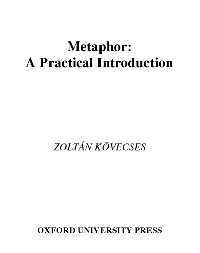 Metaphor: A Practical Introduction