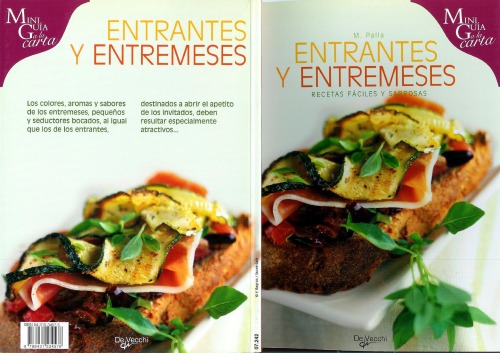 Entrantes y Entremeses, Mini Guia a la Carta  Spanish