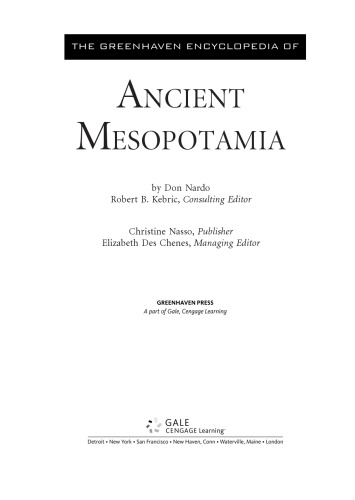 Ancient Mesopotamia (Greenhaven Encyclopedia)