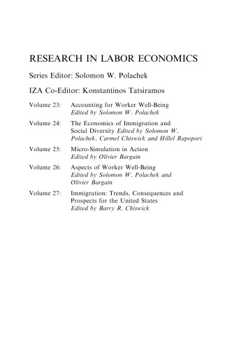 Research in Labor Economics, Volume 28