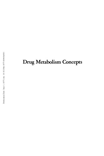 Drug Metabolism Concepts
