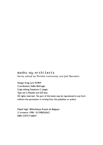 Folds, Bodies & Blobs : Collected Essays (Books-by-architects)