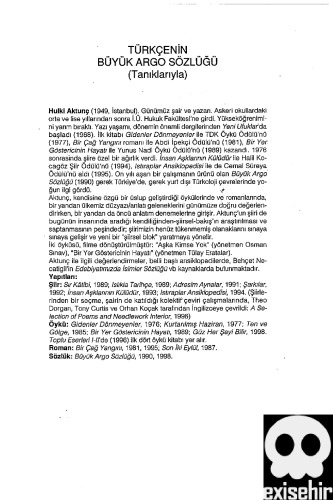 Türkçenin Büyük Argo Sözlüğü (Tanıklarıyla)