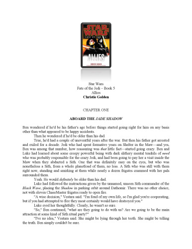 Allies (Star Wars: Fate of the Jedi, Book 5)