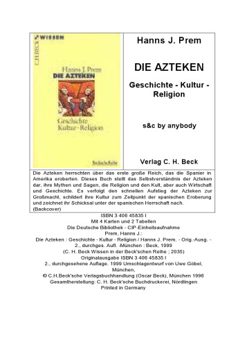 Die Azteken. Geschichte - Kultur - Religion (Beck Wissen)