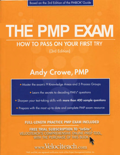 The PMP Exam: How to Pass On Your First Try (Test Prep series)