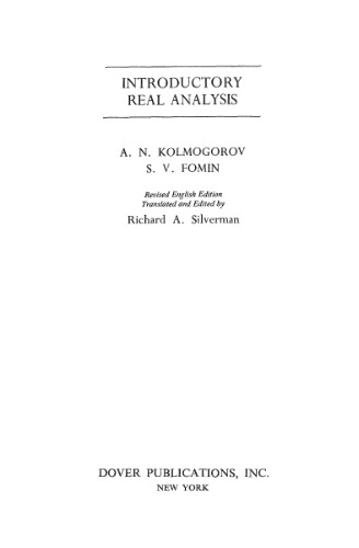 Introductory Real Analysis