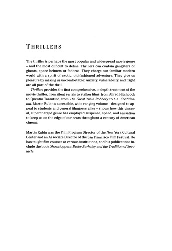 Thrillers (Genres in American Cinema)
