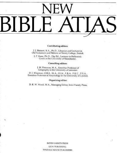 New Bible Atlas