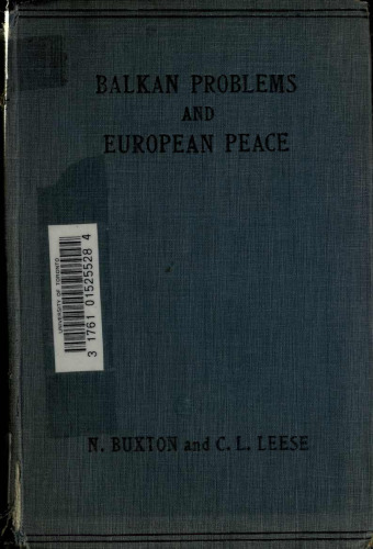 Balkan Problems and European Peace