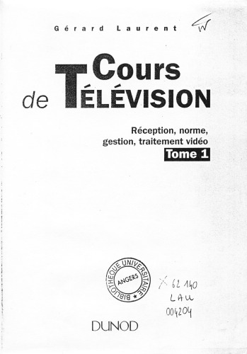 Cours de television  French