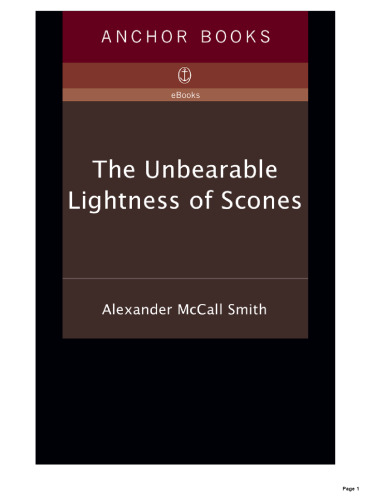 The Unbearable Lightness of Scones