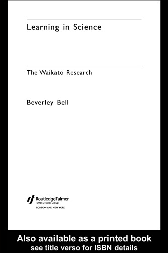 Learning in Science: The Waikato Journey