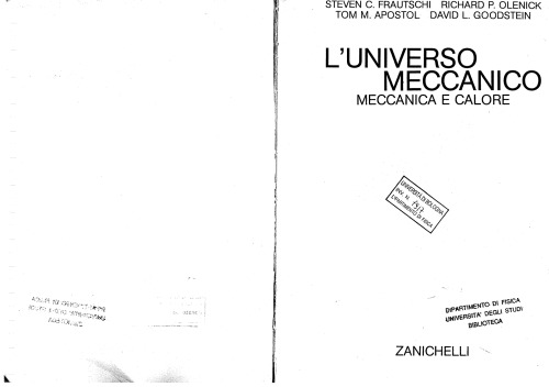 L'universo meccanico. Meccanica e calore