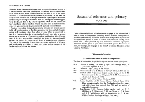 A Wittgenstein Dictionary (Blackwell Philosopher Dictionaries)