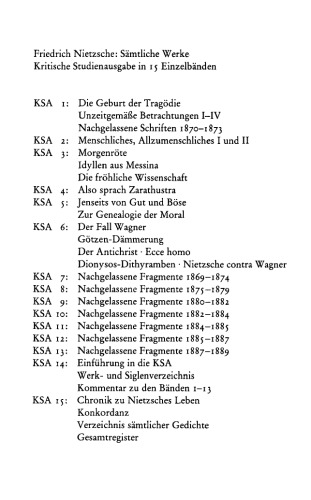 Nachgelassene Fragmente 1880-1882 Band 9    2. Auflage (Kritische Studienausgabe in 15 Einzelbanden)