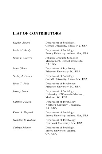 Social Psychology of Gender (Advances in Group Processes) (Advances in Group Processes)