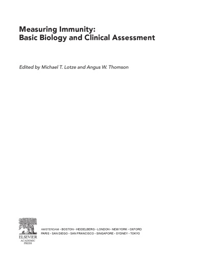 Measuring Immunity: Basic Science and Clinical Practice
