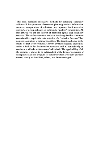 Information, Incentives and the Economics of Control