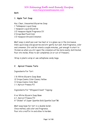 504 Relaxing Bath and Beauty Recipes