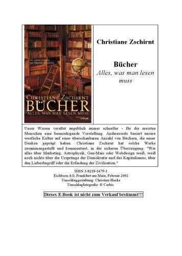 Bucher. Alles, was man lesen muss.
