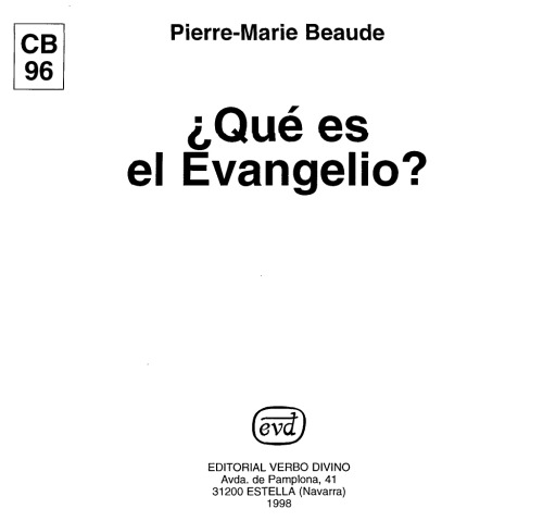 ¿Qué es el Evangelio?
