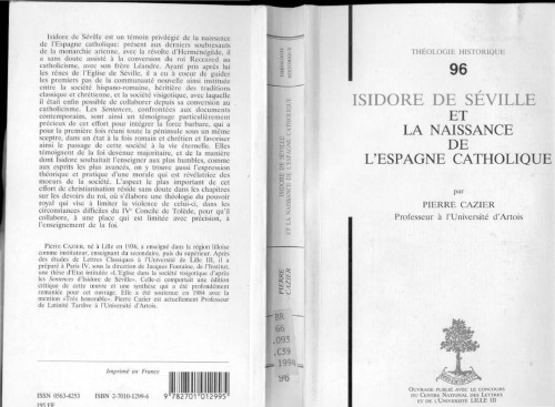 Isidore de Seville et la naissance de l'Espagne catholique (Theologie historique)