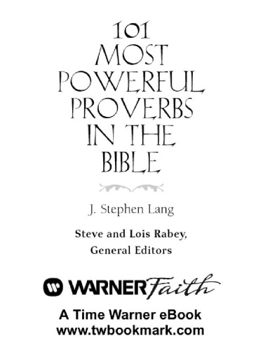 101 Most Powerful Proverbs in the Bible (101 Most Powerful Series)