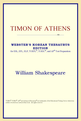 Timon of Athens (Webster's Korean Thesaurus Edition)
