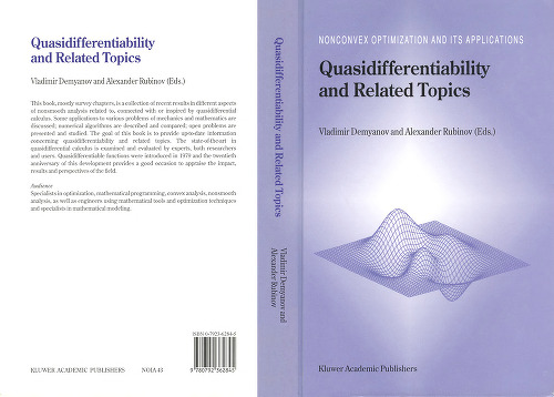 Quasidifferentiability and Related Topics