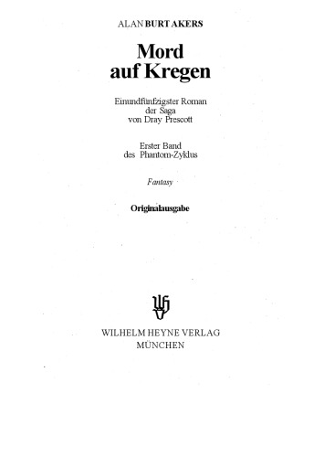 Mord auf Kregen. 51. Roman der Saga von Dray Prescot