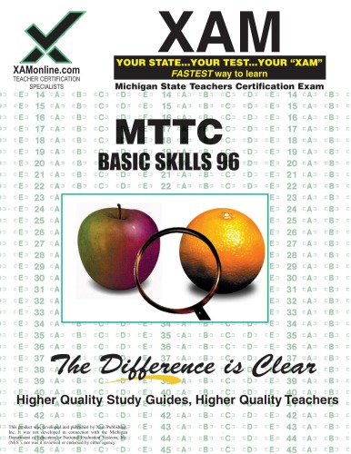 MTTC Basic Skills 96 Teacher Certification, 2nd Edition ()