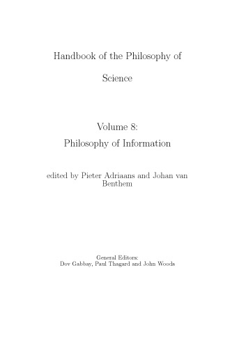 Philosophy of Information