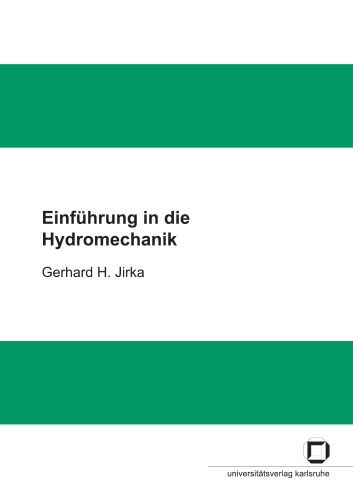Einfuhrung in die Hydromechanik  German
