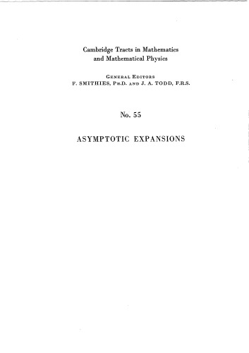 Asymptotic expansions