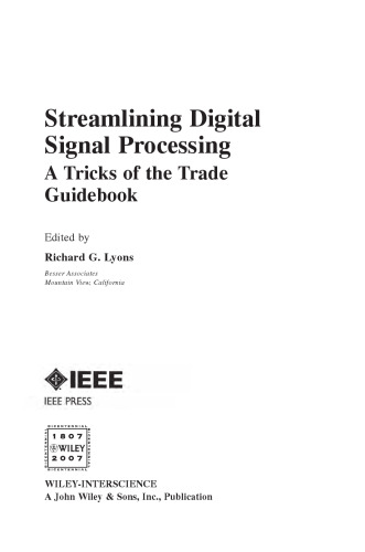 Streamlining Digital Signal Processing: A Tricks of the Trade Guidebook