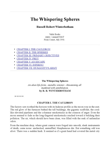 The Whispering Spheres