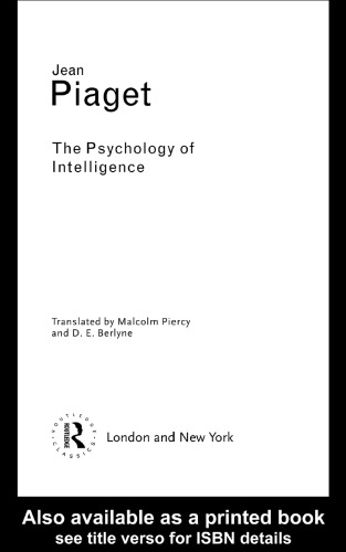 Psychology of Intelligence (Routledge Classics)