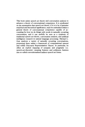 Speech Acts and Conversational Interaction